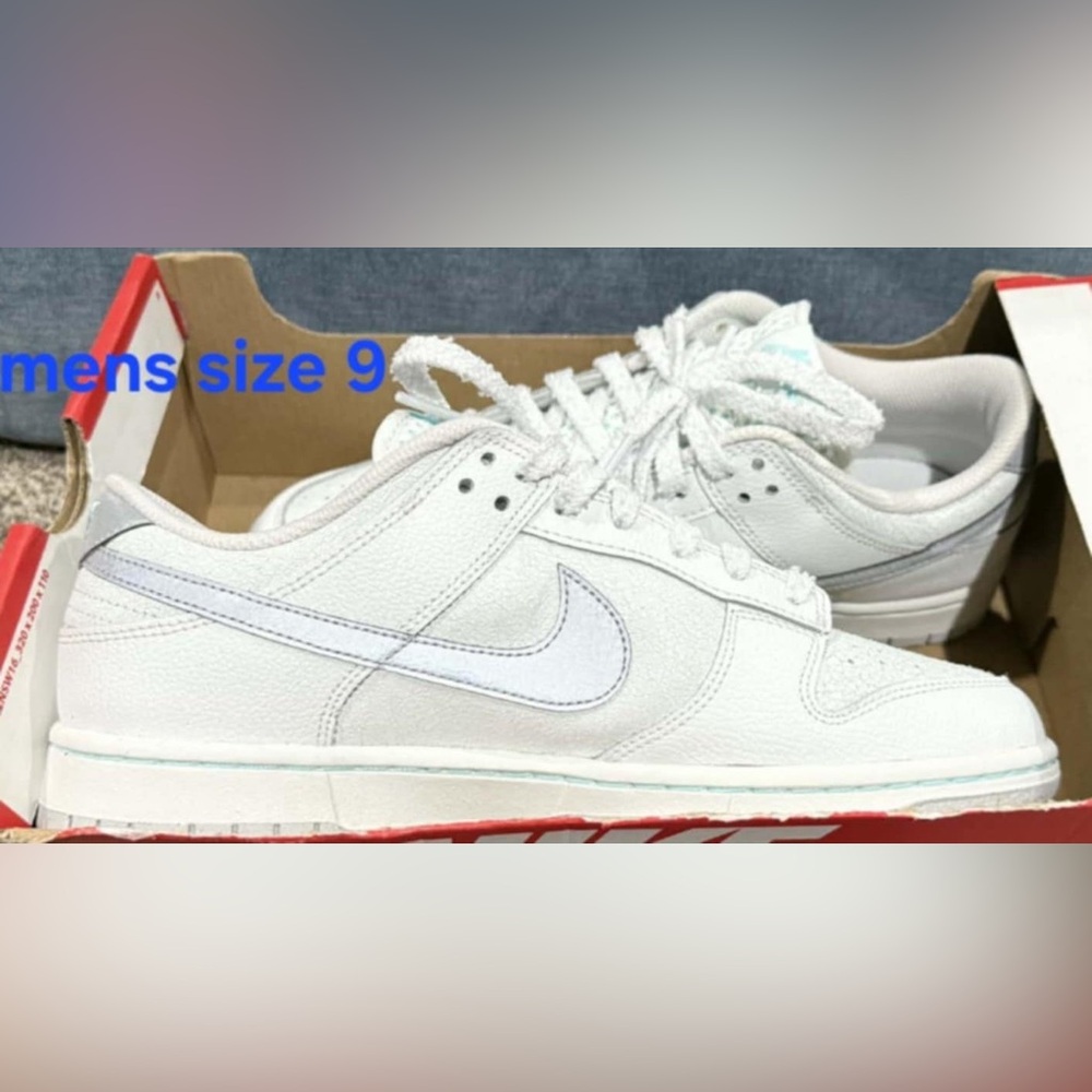 Nike Kids White and Red Sneakers